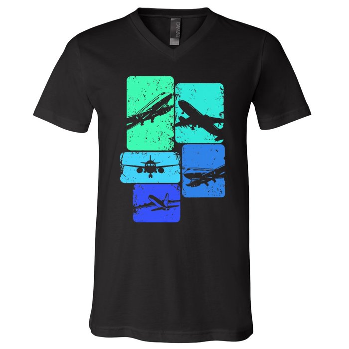 Airplane Pilot V-Neck T-Shirt