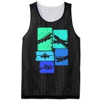 Airplane Pilot Mesh Reversible Basketball Jersey Tank