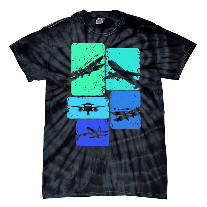 Airplane Pilot Tie-Dye T-Shirt