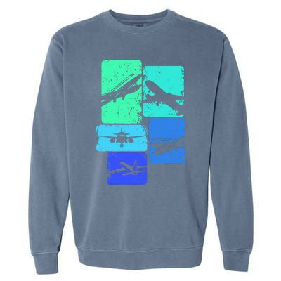 Airplane Pilot Garment-Dyed Sweatshirt