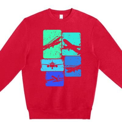 Airplane Pilot Premium Crewneck Sweatshirt