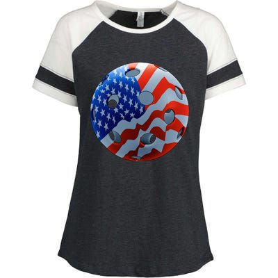 American Pickleball Enza Ladies Jersey Colorblock Tee