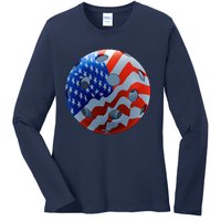 American Pickleball Ladies Long Sleeve Shirt