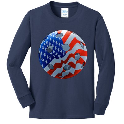 American Pickleball Kids Long Sleeve Shirt