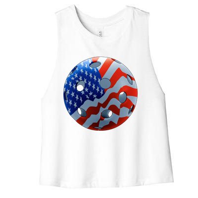 American Pickleball Women's Racerback Cropped Tank