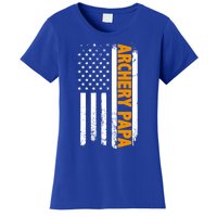 Archery Papa American Flag Father's Day 'S Great Gift Women's T-Shirt