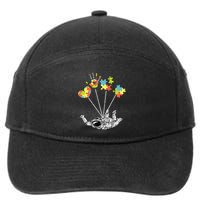Astronaut Puzzle Autism Awareness Gifts For Autistic 7-Panel Snapback Hat