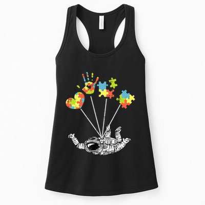 Astronaut Puzzle Autism Awareness Gifts For Autistic Womens Tank Top