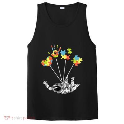 Astronaut Puzzle Autism Awareness Gifts For Autistic PosiCharge Competitor Tank