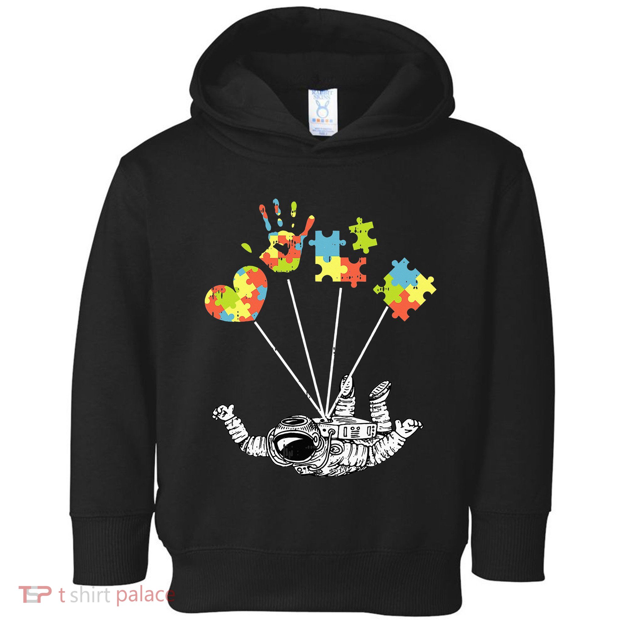 Astronaut Puzzle Autism Awareness Gifts For Autistic Toddler Hoodie