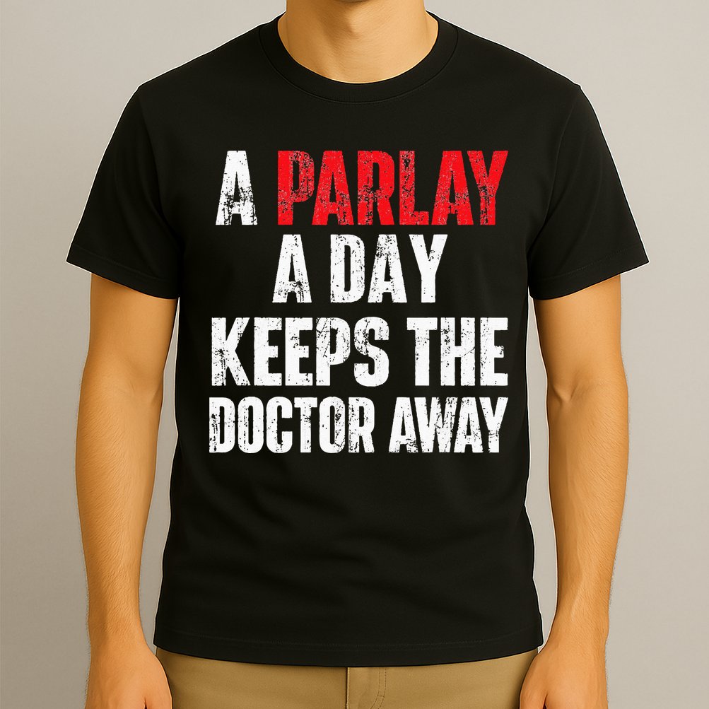 A Parlay A Day Keeps The Doctor Away Sports Betting Gambler T-Shirt