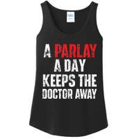 A Parlay A Day Keeps The Doctor Away Sports Betting Gambler Ladies Essential Tank