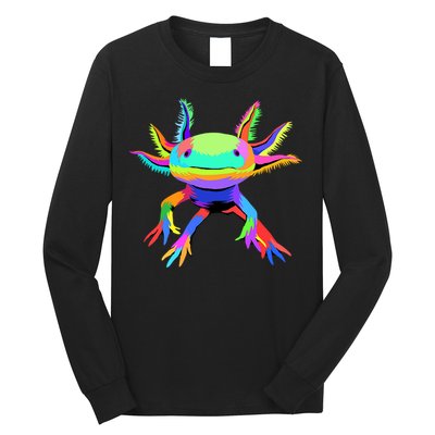 Axolotl Pop Art Axolotl Animal Axolotl Lover Long Sleeve Shirt