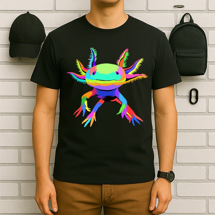 Axolotl Pop Art Axolotl Animal Axolotl Lover T-Shirt
