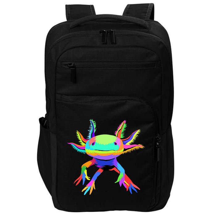 Axolotl Pop Art Axolotl Animal Axolotl Lover Impact Tech Backpack