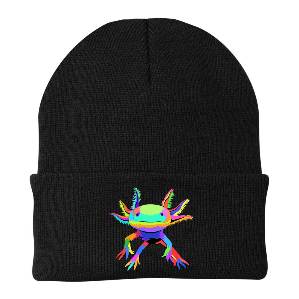 Axolotl Pop Art Axolotl Animal Axolotl Lover Beanie