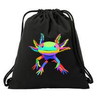Axolotl Pop Art Axolotl Animal Axolotl Lover Drawstring Bag