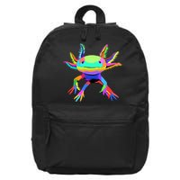 Axolotl Pop Art Axolotl Animal Axolotl Lover 16 in Basic Backpack