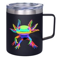 Axolotl Pop Art Axolotl Animal Axolotl Lover 12oz Stainless Steel Coffee Mug