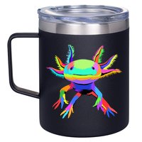 Axolotl Pop Art Axolotl Animal Axolotl Lover 12oz Stainless Steel Coffee Mug