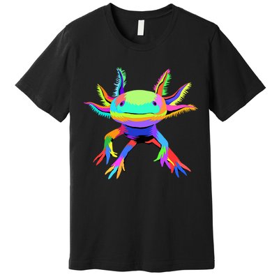 Axolotl Pop Art Axolotl Animal Axolotl Lover Premium T-Shirt