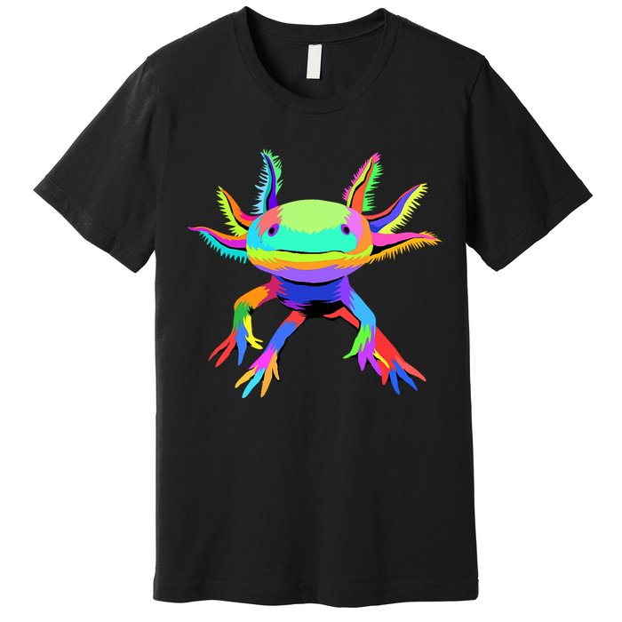 Axolotl Pop Art Axolotl Animal Axolotl Lover Premium T-Shirt
