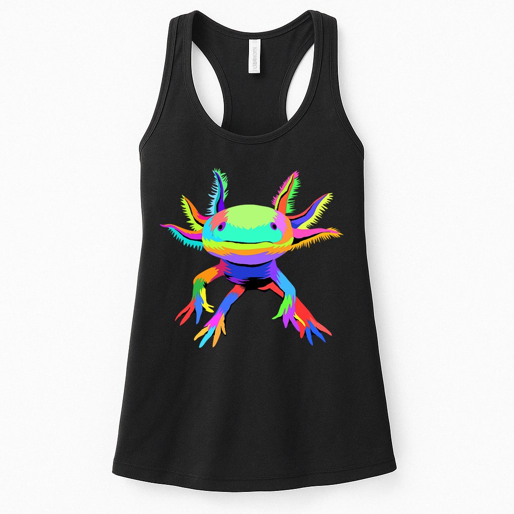 Axolotl Pop Art Axolotl Animal Axolotl Lover Womens Tank Top