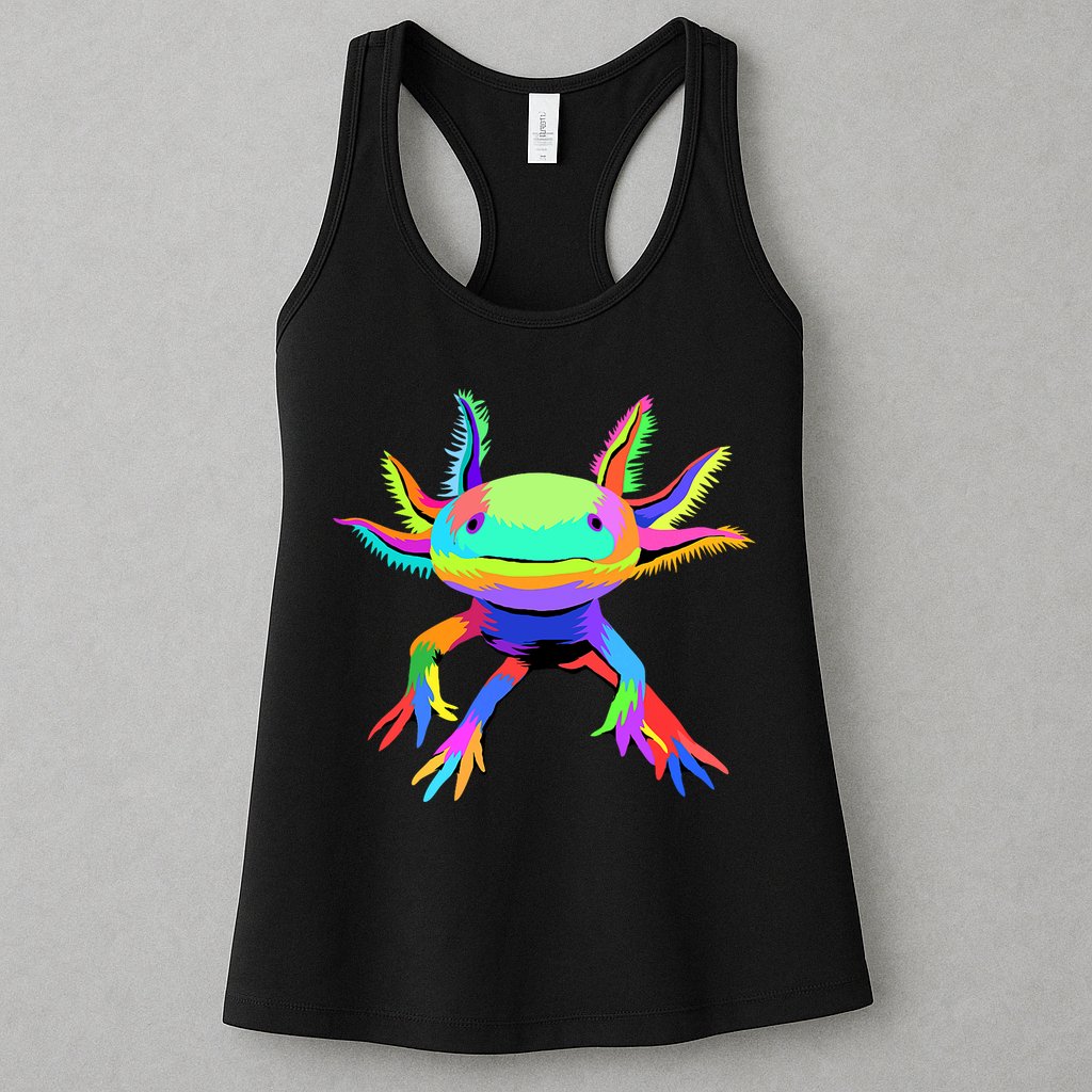 Axolotl Pop Art Axolotl Animal Axolotl Lover Womens Tank Top