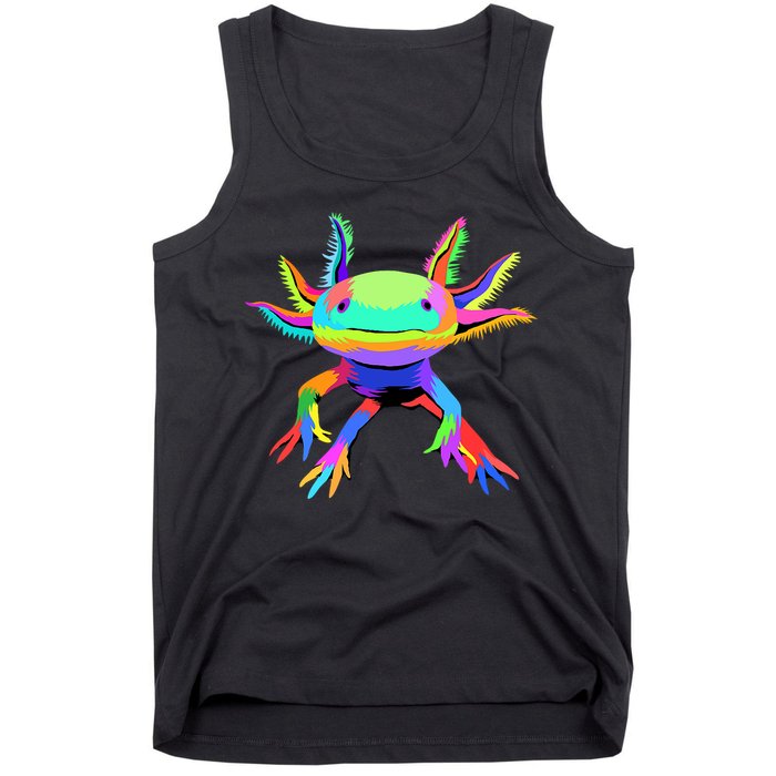 Axolotl Pop Art Axolotl Animal Axolotl Lover Tank Top
