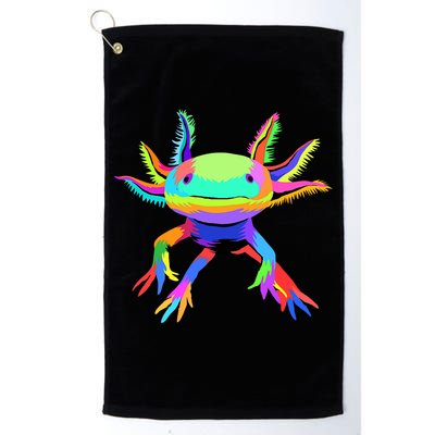 Axolotl Pop Art Axolotl Animal Axolotl Lover Golf Towel