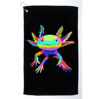 Axolotl Pop Art Axolotl Animal Axolotl Lover Golf Towel