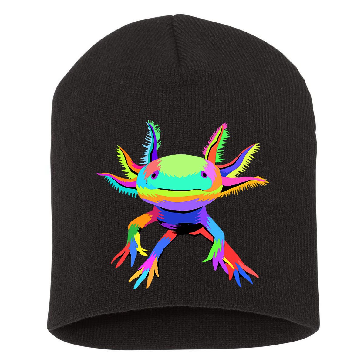 Axolotl Pop Art Axolotl Animal Axolotl Lover Short Acrylic Beanie