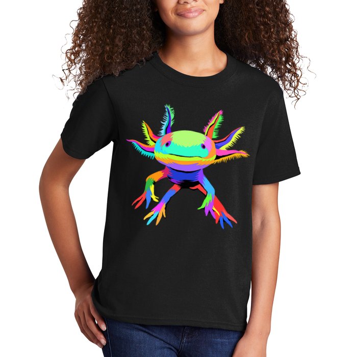Axolotl Pop Art Axolotl Animal Axolotl Lover Kids T-Shirt