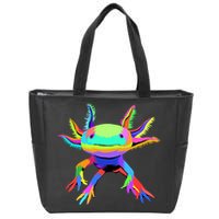 Axolotl Pop Art Axolotl Animal Axolotl Lover Zip Tote Bag