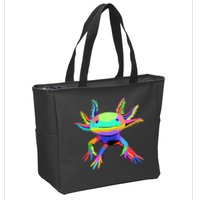 Axolotl Pop Art Axolotl Animal Axolotl Lover Zip Tote Bag