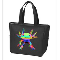 Axolotl Pop Art Axolotl Animal Axolotl Lover Zip Tote Bag