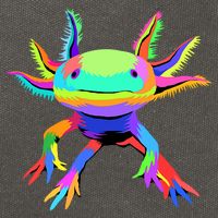 Axolotl Pop Art Axolotl Animal Axolotl Lover Cotton Canvas Backpack