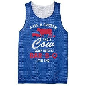 A Pig A Chicken And A Cow Funny Bbq Food Grilling Gift Mesh Reversible Basketball Jersey Tank