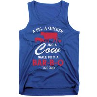 A Pig A Chicken And A Cow Funny Bbq Food Grilling Gift Tank Top