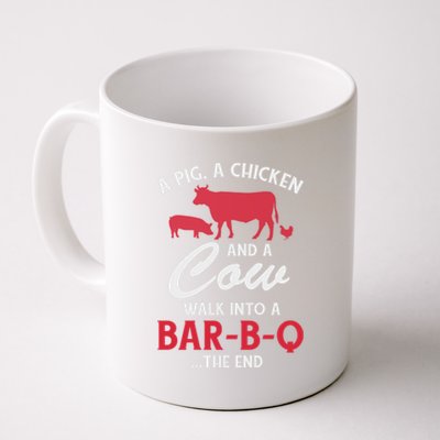 A Pig A Chicken And A Cow Funny Bbq Food Grilling Gift Coffee Mug