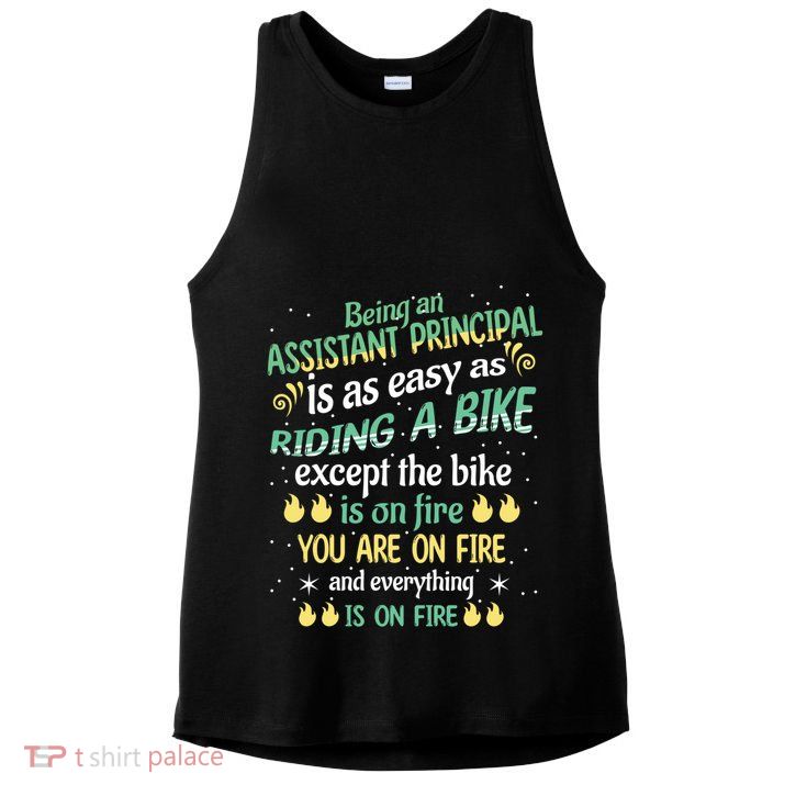 Administrative Professional Assistant Principal Teacher Funny Gift Ladies PosiCharge Tri-Blend Wicking Tank