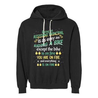 Administrative Professional Assistant Principal Teacher Funny Gift Garment-Dyed Fleece Hoodie