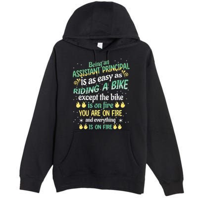 Administrative Professional Assistant Principal Teacher Funny Gift Premium Pullover Hoodie