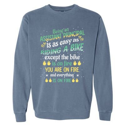 Administrative Professional Assistant Principal Teacher Funny Gift Garment-Dyed Sweatshirt