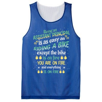 Administrative Professional Assistant Principal Teacher Funny Gift Mesh Reversible Basketball Jersey Tank