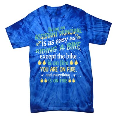 Administrative Professional Assistant Principal Teacher Funny Gift Tie-Dye T-Shirt