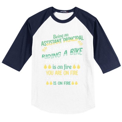 Administrative Professional Assistant Principal Teacher Funny Gift Baseball Sleeve Shirt