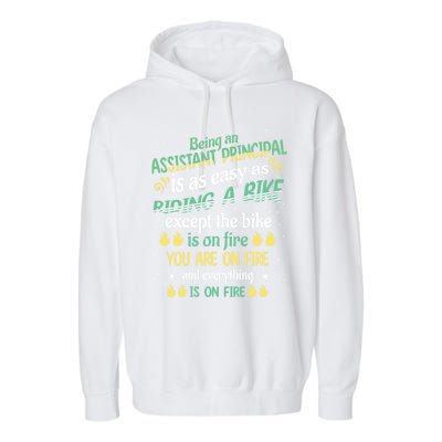 Administrative Professional Assistant Principal Teacher Funny Gift Garment-Dyed Fleece Hoodie