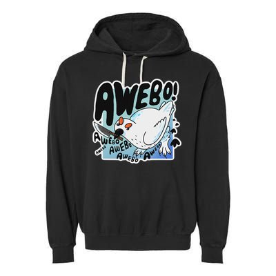 Awebo Ptarmigan Arctic Cute Bird Internet Meme Funny Chicken Garment-Dyed Fleece Hoodie