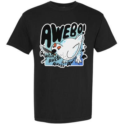 Awebo Ptarmigan Arctic Cute Bird Internet Meme Funny Chicken Garment-Dyed Heavyweight T-Shirt